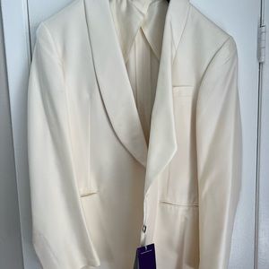 Ralph Lauren Purple Label pure silk tuxedo jacket, made in Italy with tags.